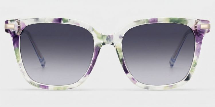 Jacqui Lila-Grün Quadratisch Brille