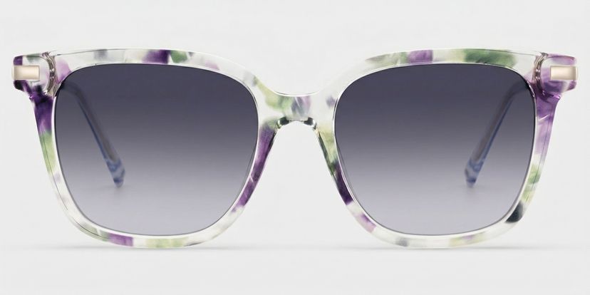 Jacqui Lila-Grün Quadratisch Brille