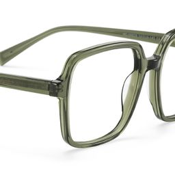 Ember Grün Quadratisch Brille6