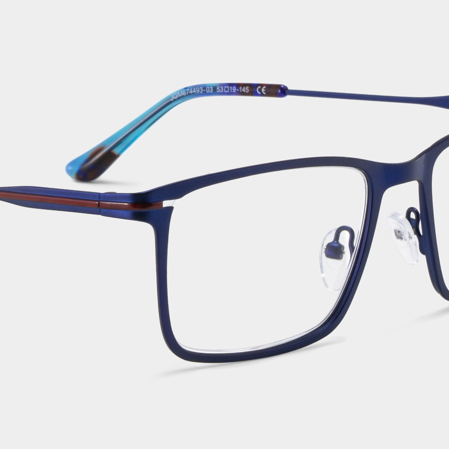 Roxana Blau Rechteckig Brille4