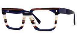 Laguer Blau Rechteckig Brille2