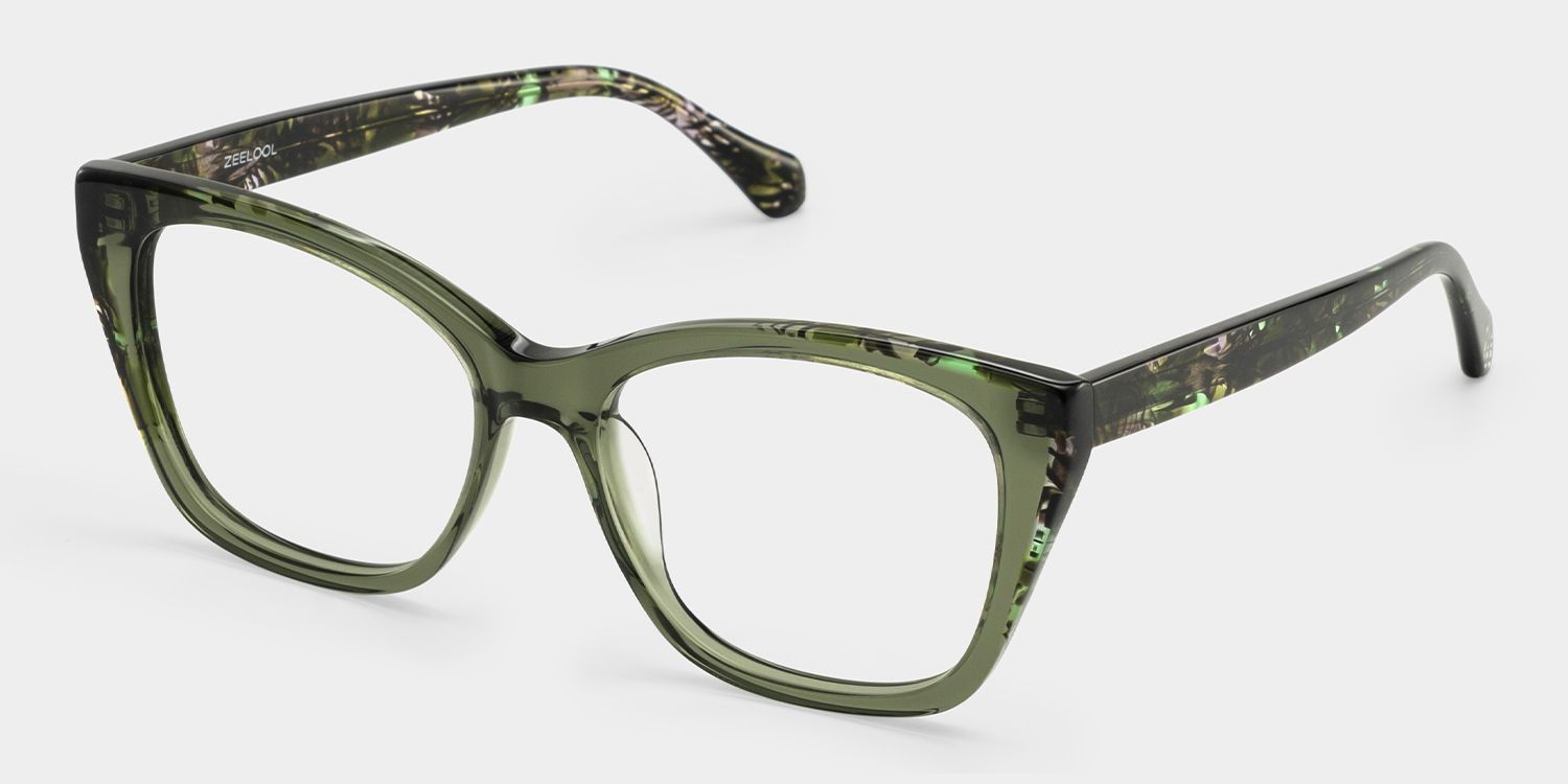 Maple Grün Schmetterling Brille4