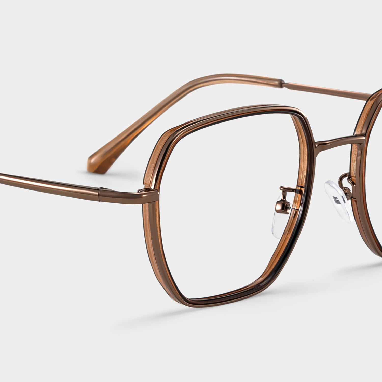 Arden Braun Geometrisch Brille5