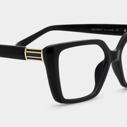 Emery Schwarz Quadratisch Brille5