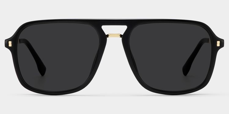 Berkeley Schwarz Pilot Brille