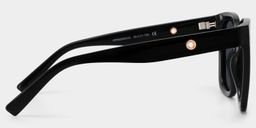 Ebony Schwarz Quadratisch Brille3