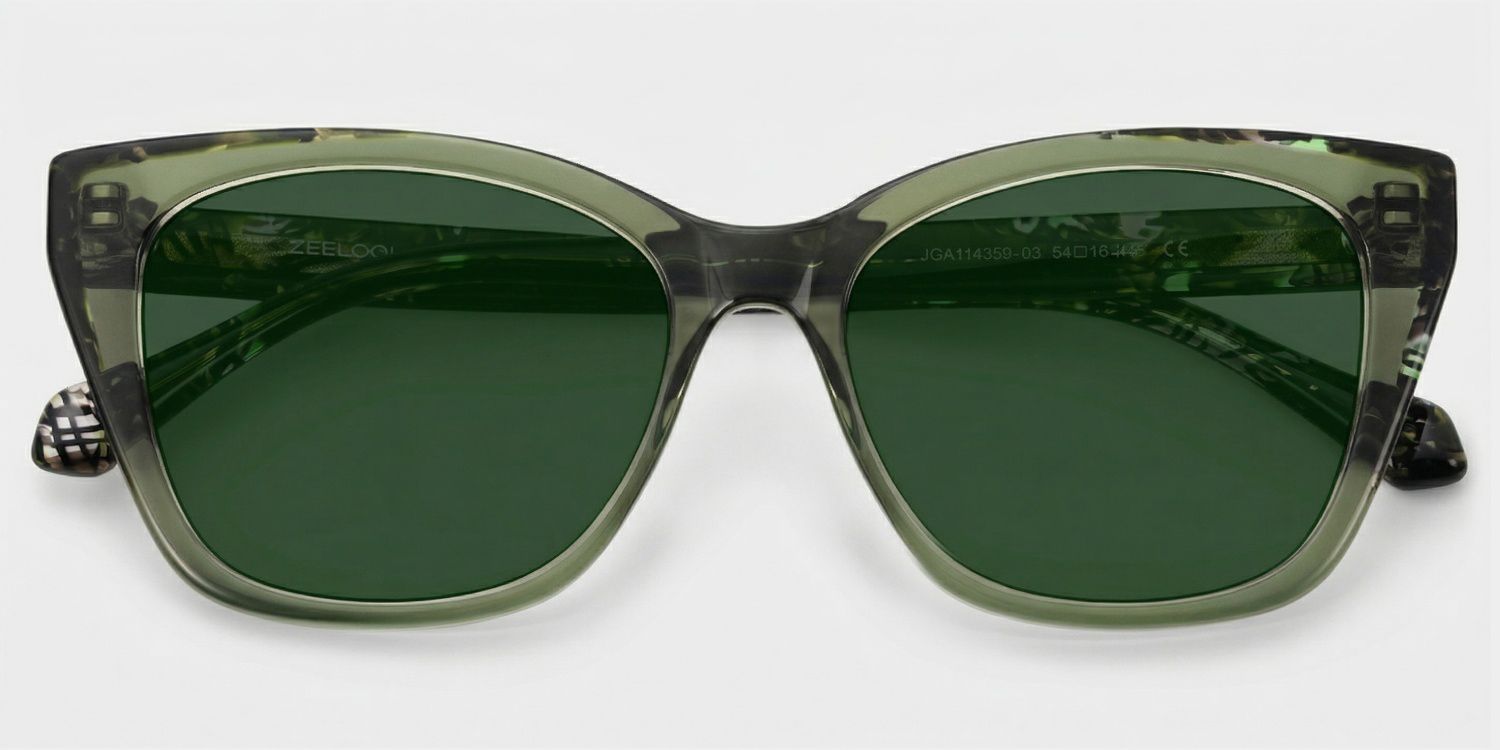 Maple Grün Butterfly Polarisierte Sonnenbrille zum Autofahren | ZEELOOL1