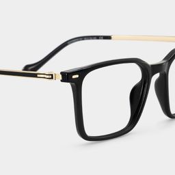Archer Schwarz Rechteckig Brille5