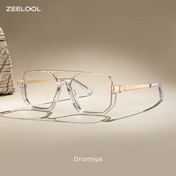 Oromiya Klar Geometrisch Brille1