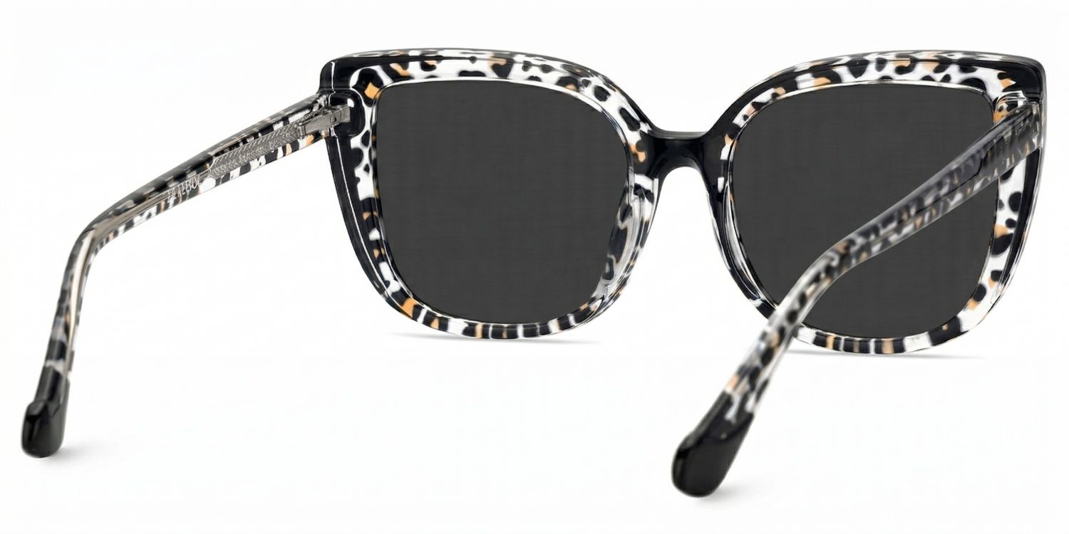 Fenn Schwarz-Tortoise Cat Eye Sonnenbrille, die Dein Gesicht umrahmen | ZEELOOL3