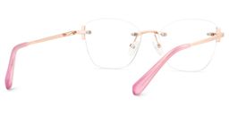 Jaxon Rosa-Gold Rechteckig Brille4