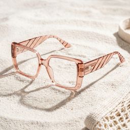 Maya Klarbraun Quadratisch Brille2