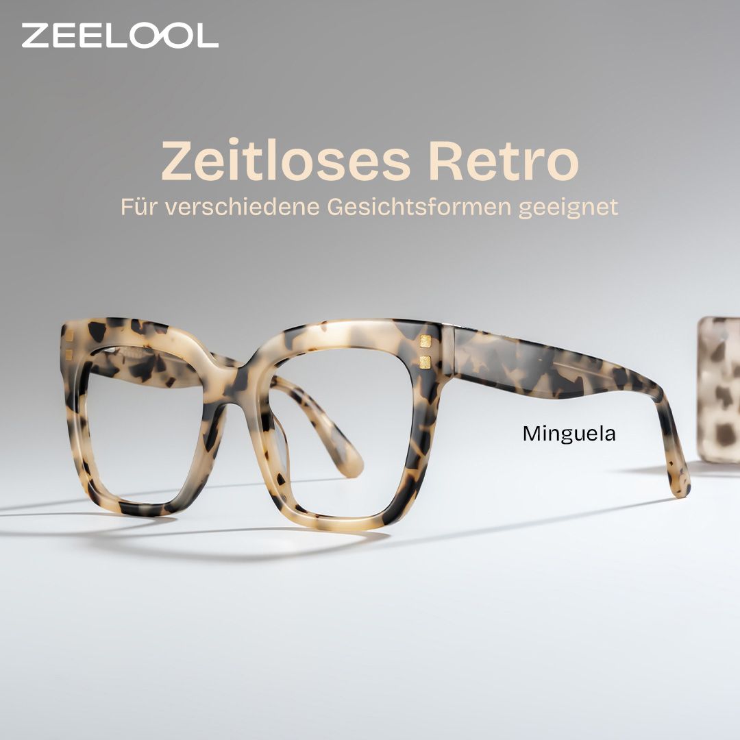 Minguela Braun-Tortoise Quadratisch Brille0