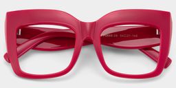 Alberta Rot Cat eye  Brille1