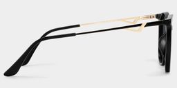 Babbage Schwarz Rund Sonnenbrille3