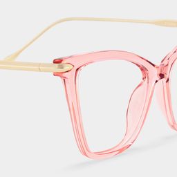 Hilary Rosa Klar Schmetterling-Form Brille4