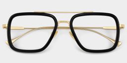 Gifford schwarz Pilot Brille1