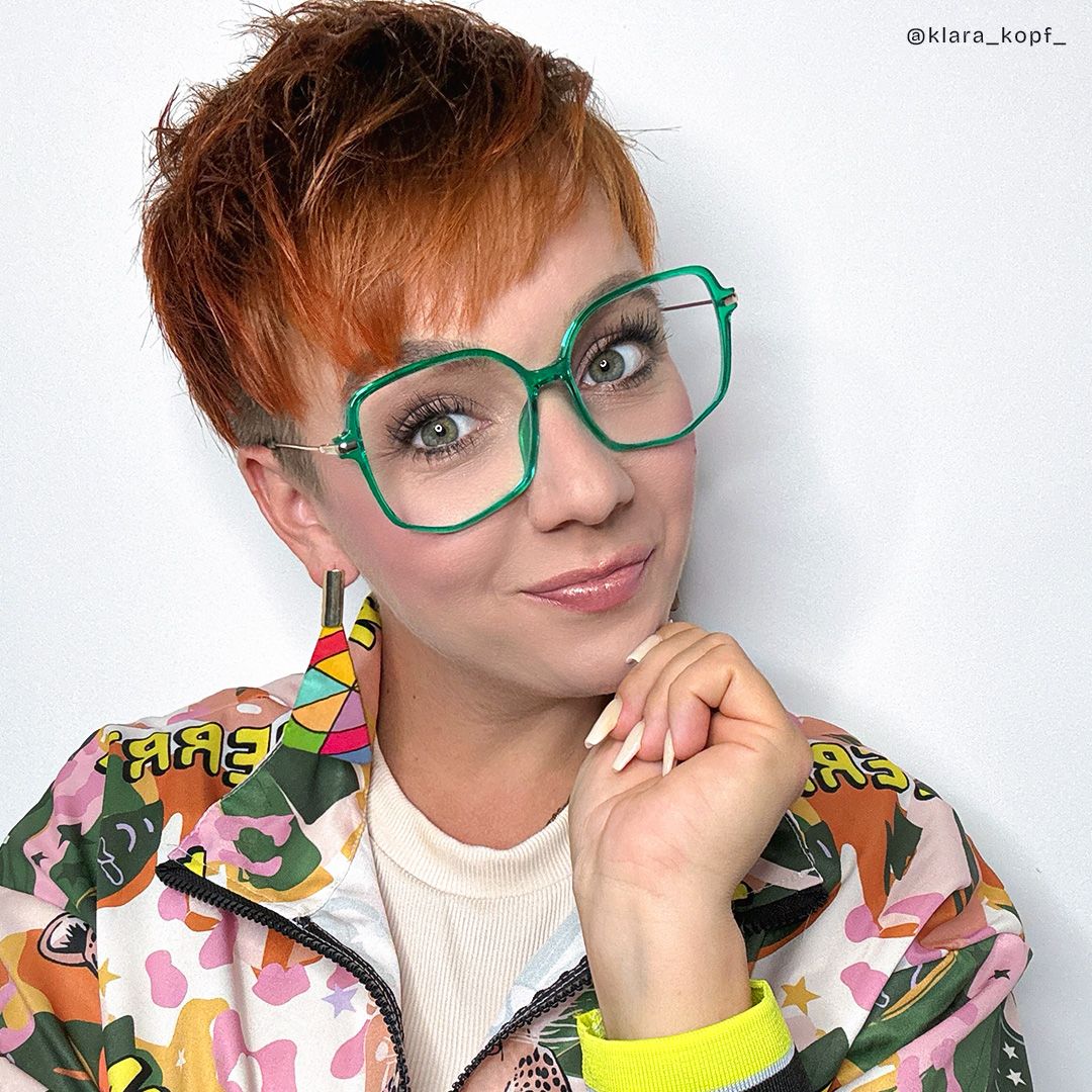 Payton Geometrische Dunkelgrüne Brille | Zeelool Brillen8