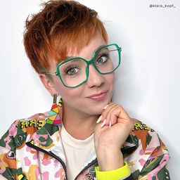 Payton Dunkelgrün Geometrisch Brille8