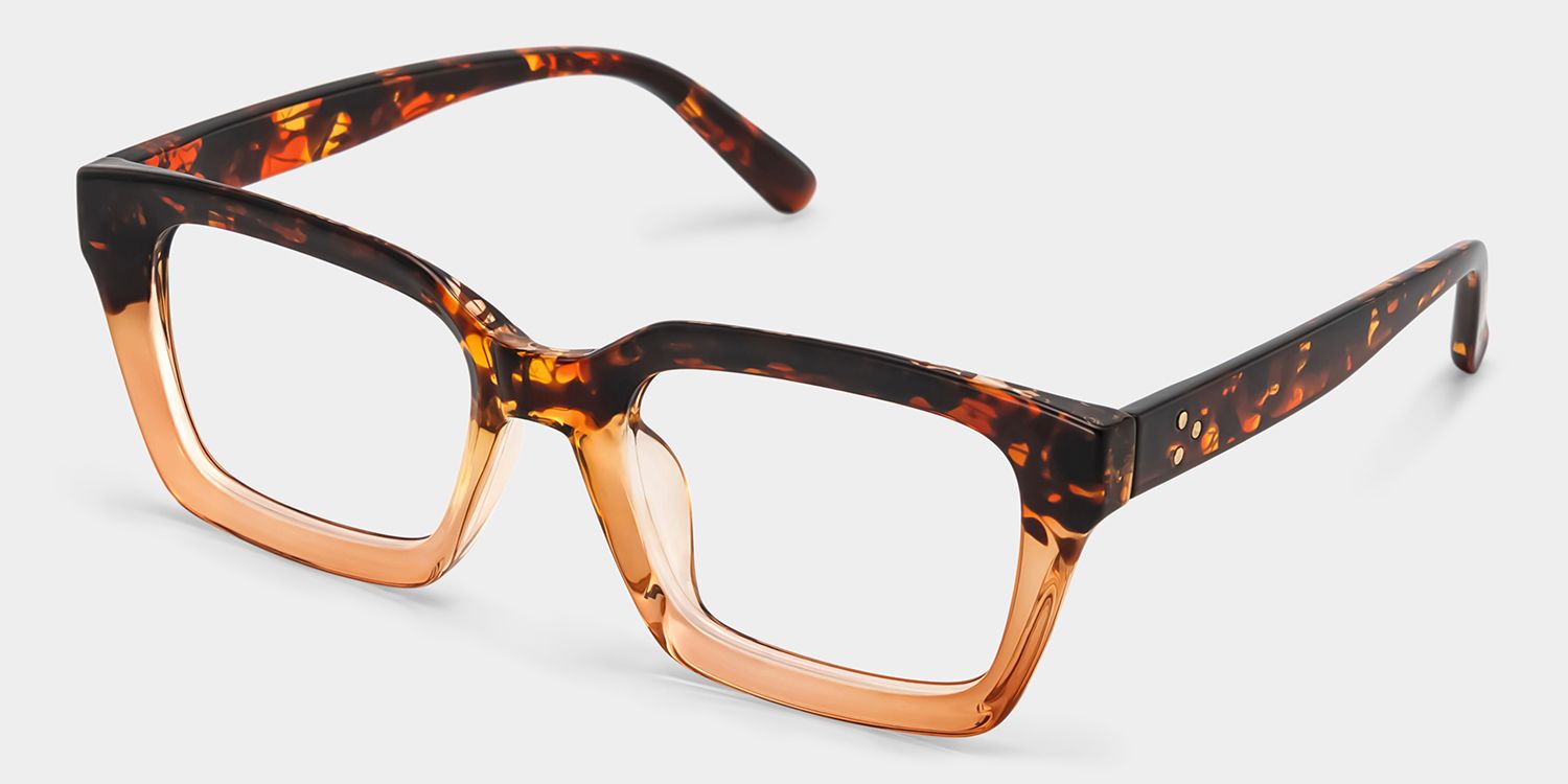 Grover Tortoise Rechteckige Brille2