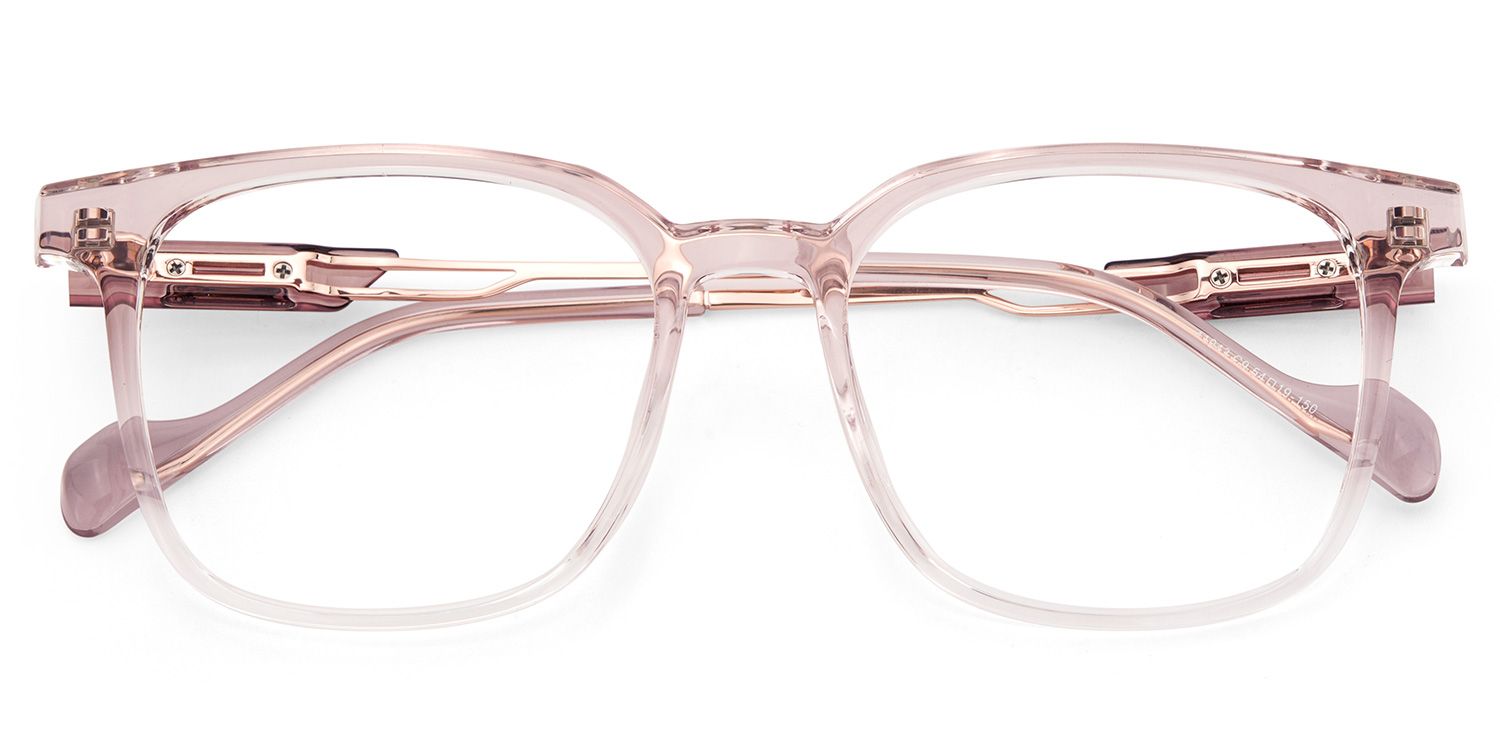 Chloe Rosa Quadratisch Brille1