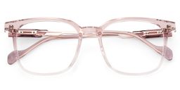 Chloe Rosa Quadratisch Brille1