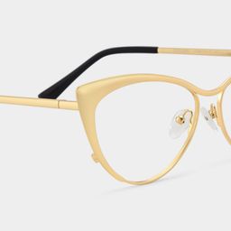 Ellen Gold Cat Eye Brille4