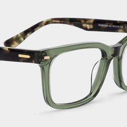 Patrick Grün Rechteckig Brille5