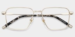 Ashley Gold Quadratisch Brille4