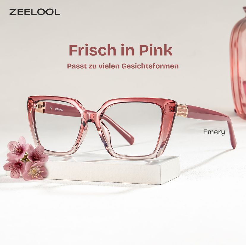 Emery Rosa Quadratisch Brille