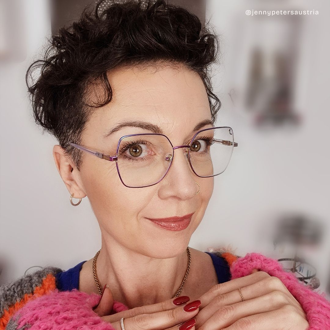 Billie Bunt Geometrisch Gemischte Materialien Brille11