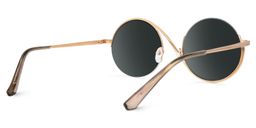 Alina Schwarz-Tortoise Rund Sonnenbrille3