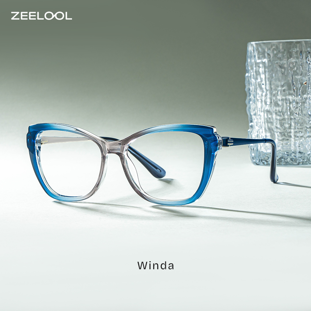 ZEELOOL Winda Blau Schmetterling Brille