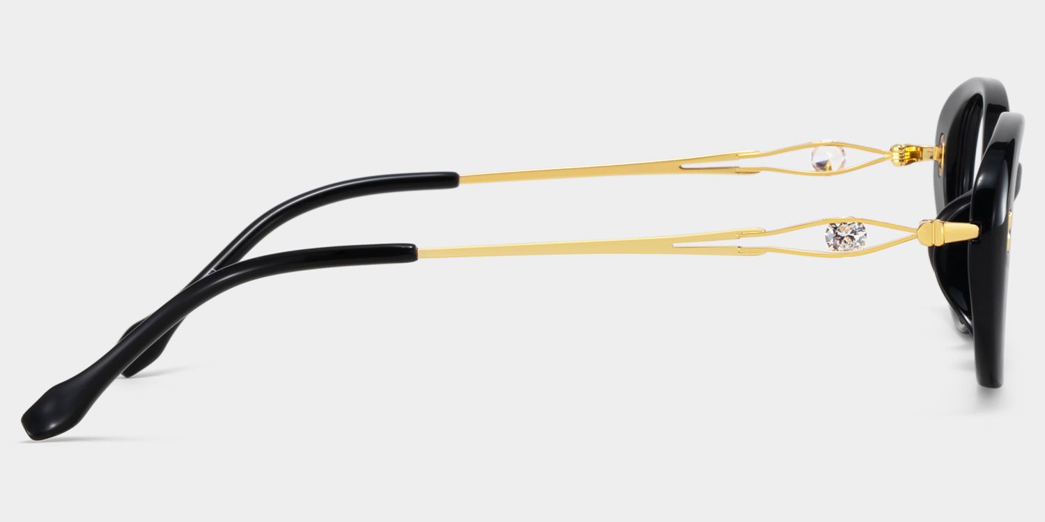 Blaire Schwarz Oval Brille4