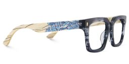 Rangel Grau Rechteckig Brille4