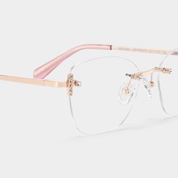 Jaxon Rosa-Gold Rechteckig Brille4
