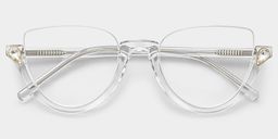 Felicia Klar Cat Eye Brille1