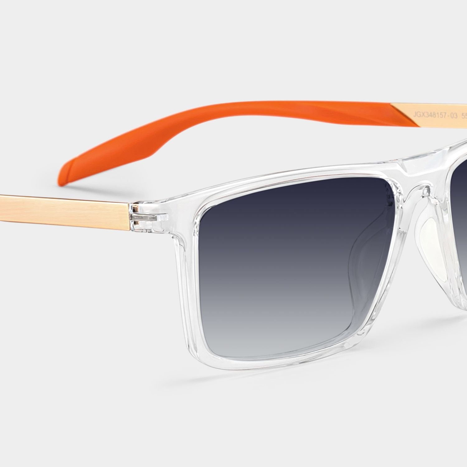 Active Klar Rechteckig Brille4