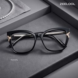 Nunnally Schwarz Cateye Brille1