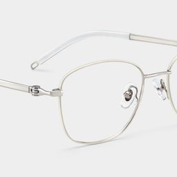 Tianna Weiß Rechteckig Brille6