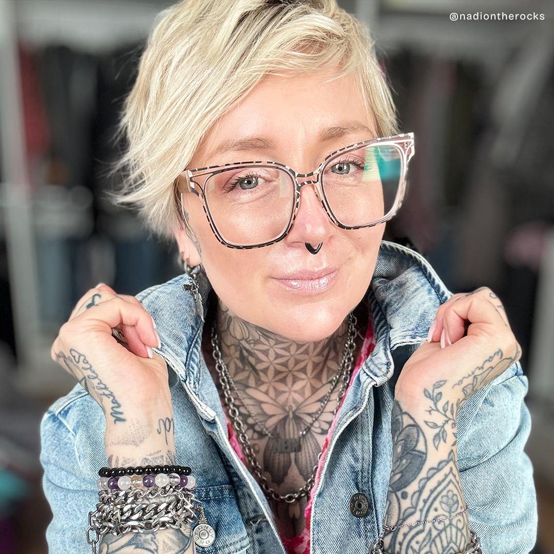 Dacarine Tortoise Quadratisch Metall Brille8