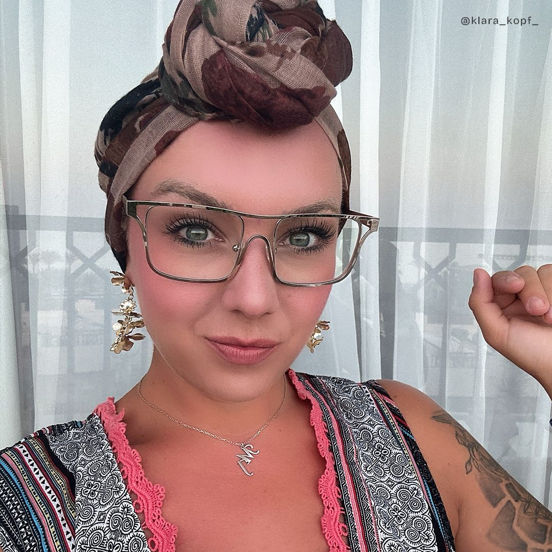 Nova Gold Rechteckig Metall Brille4