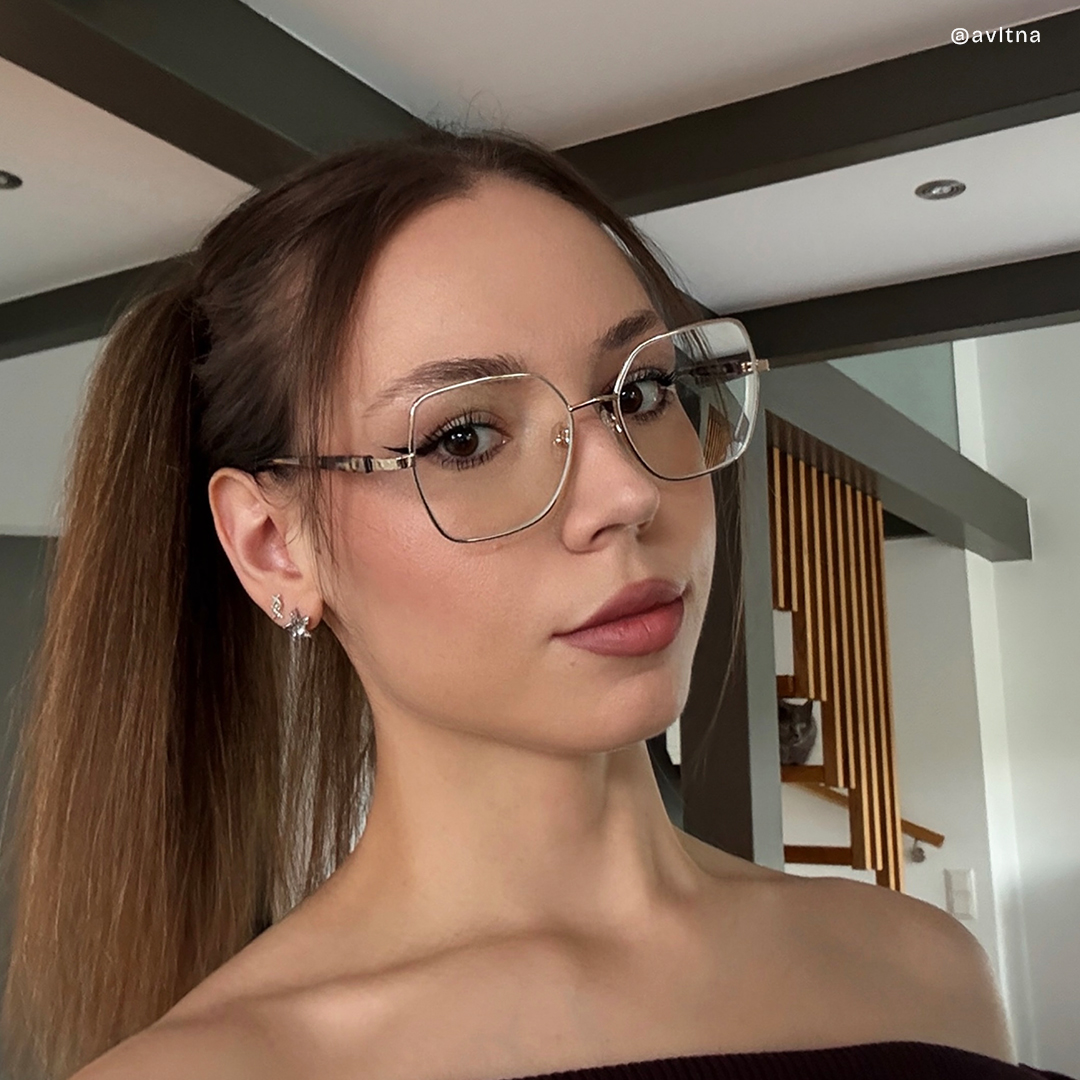 Billie Gold Geometrisch Brille9