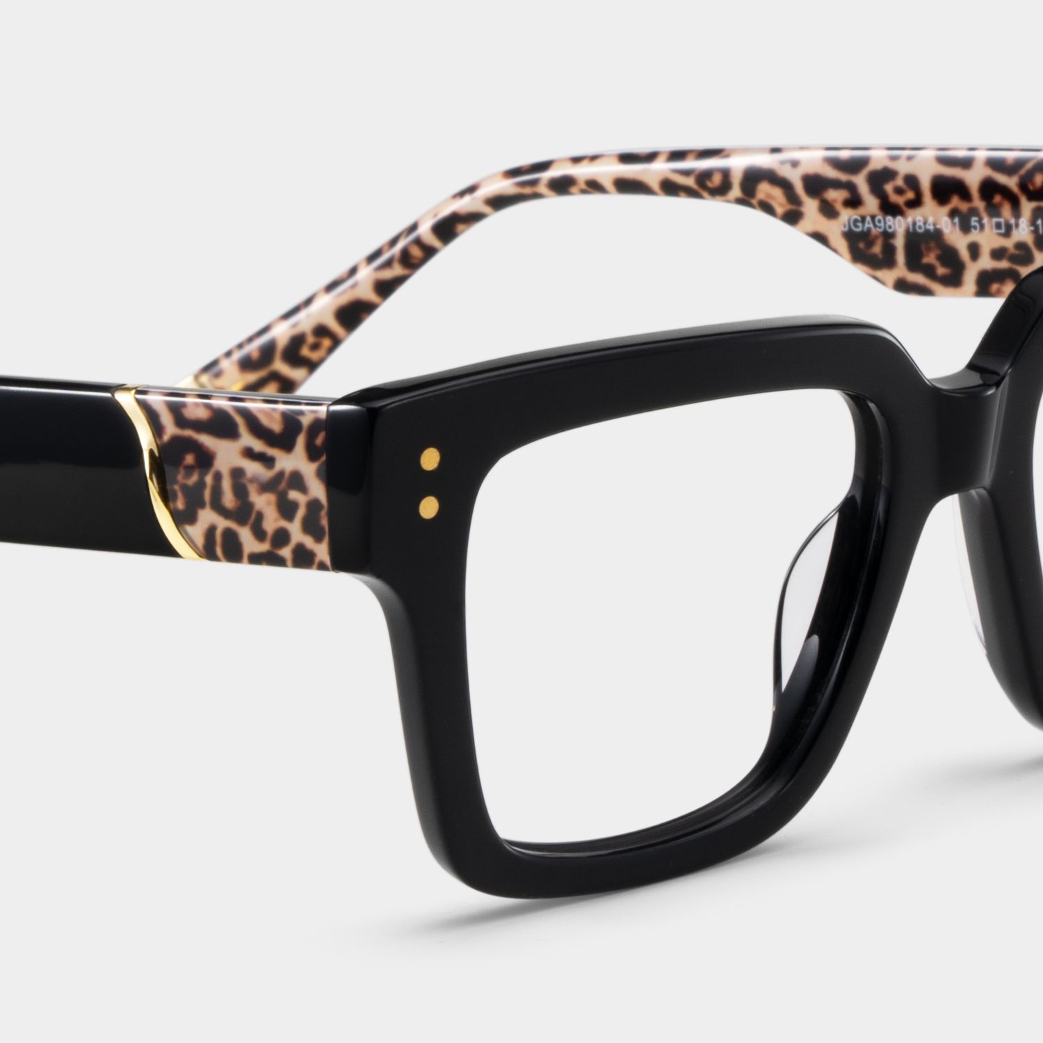 Caius Schwarz Quadratisch Brille6