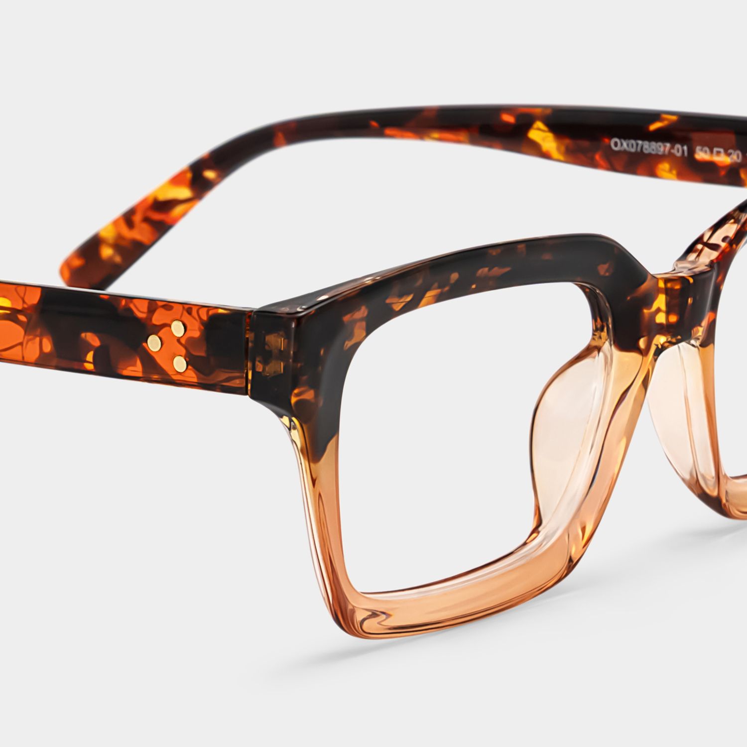 Grover Tortoise Rechteckige Brille4