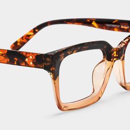 Grover Tortoise Rechteckig Brille4