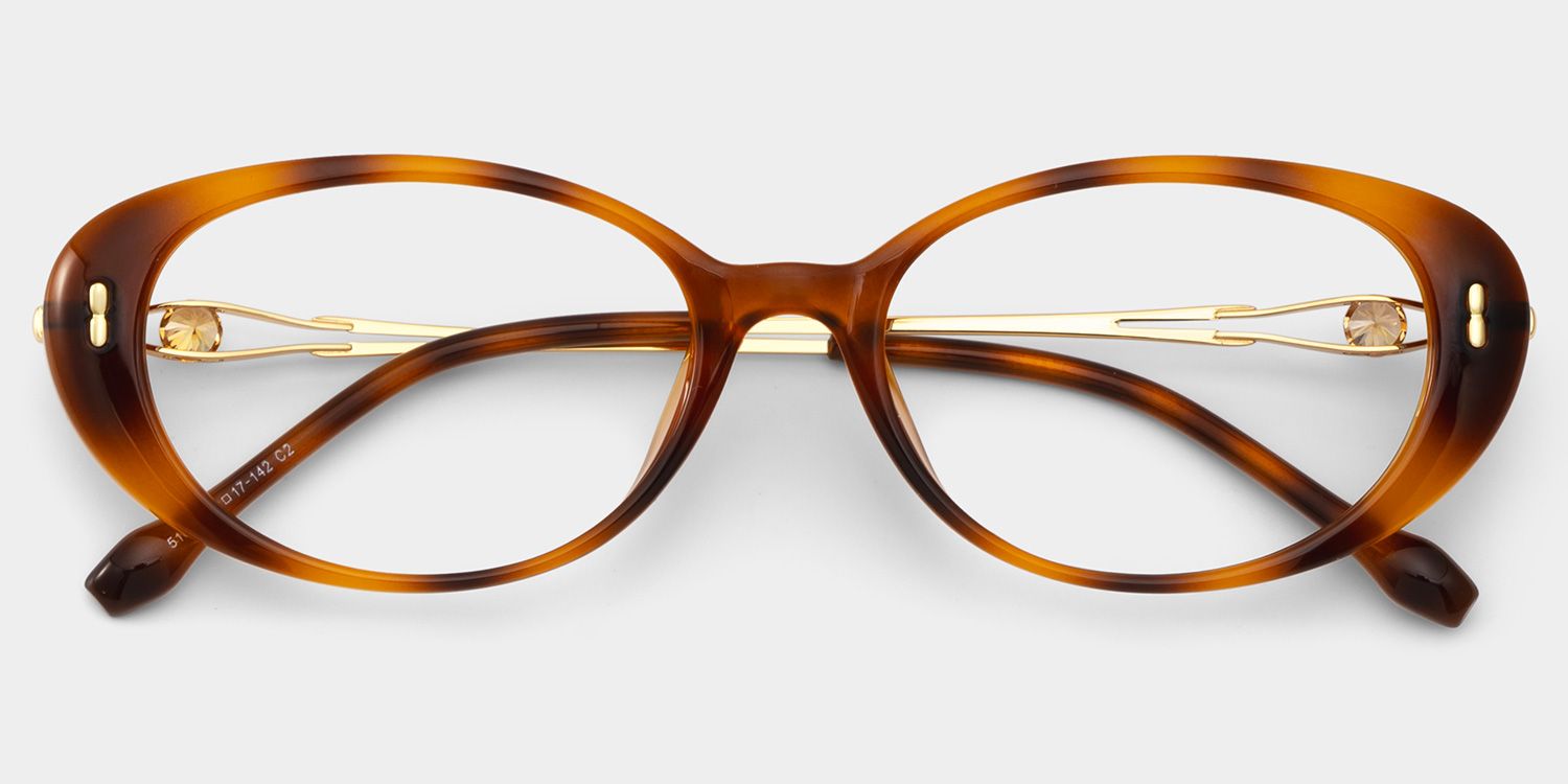 Blaire Tortoise Oval Brille2