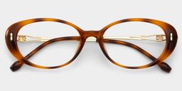 Blaire Tortoise Oval Brille2