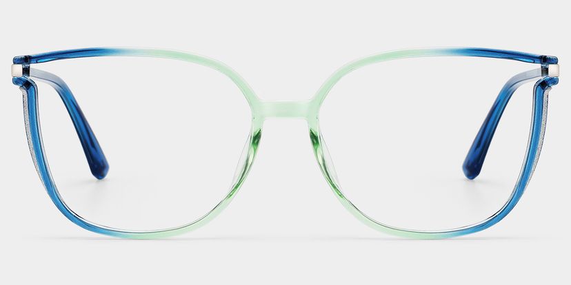 Walden Blau-Grün Quadratisch Brille