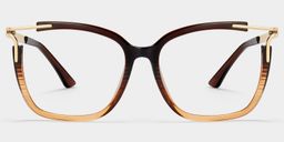 Nuriama Braun Cateye Brille2